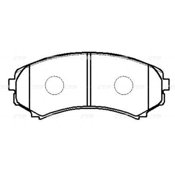Колодки тормозные дисковые MITSUBISHI GK0577