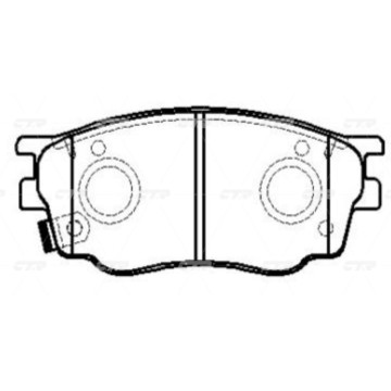 Колодки тормозные дисковые MAZDA GK0655