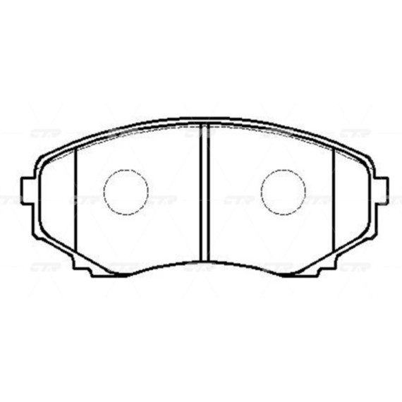 Колодки трмозные дисковые GK0656