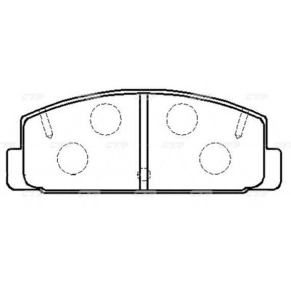 Колодки тормозные дисковые MAZDA GK0695