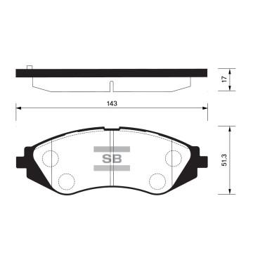 Колодки торм.дисковые Hi-Q GM-KOREA NUBIRA DOHC LANOS DOHC