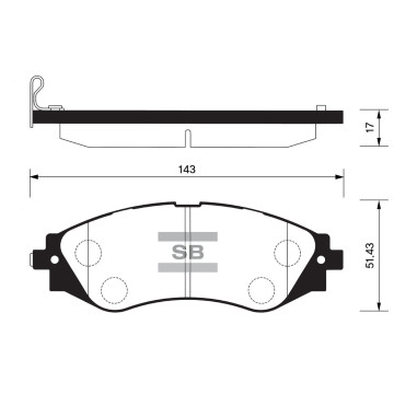 Колодки торм.дисковые Hi-Q GM-KOREA LEGANZA(OLD)