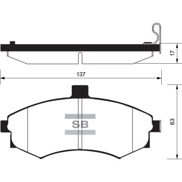 Колодки торм.дисковые Hi-Q HYUNDAI LAVITA(NEW) CERATO 14 INCH