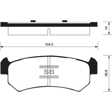 Колодки торм.дисковые Hi-Q GM-KOREA LACETTI R