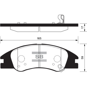 Колодки торм.дисковые Hi-Q KIA CERATO 15 INCH