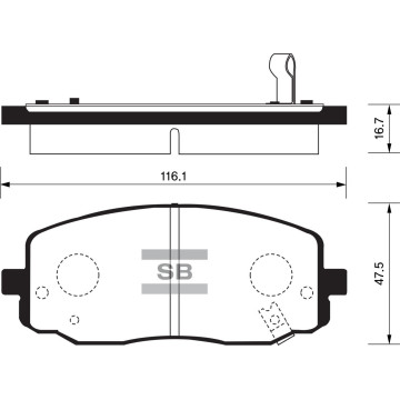 Колодки торм.дисковые Hi-Q KIA MORNING(=PICANTO)