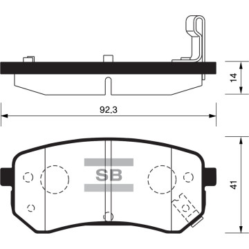Колодки торм.дисковые Hi-Q KIA MORNING(=PICANTO) R