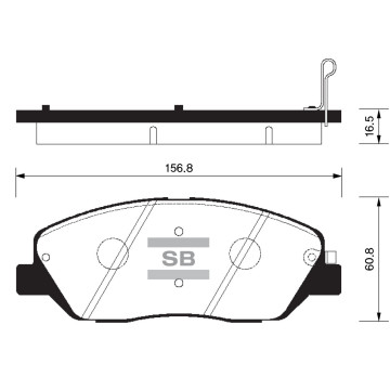 Колодки торм.дисковые Hi-Q HYUNDAI NEW SANTA FE 06MY