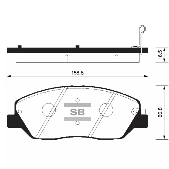 Колодки торм.дисковые Hi-Q HYUNDAI NEW SANTA FE 06MY