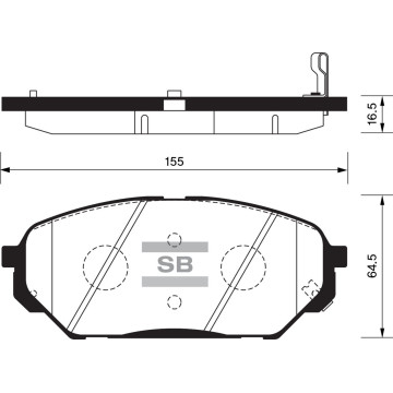 Колодки торм.дисковые Hi-Q HYUNDAI VERACRUZ