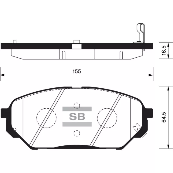 Колодки торм.дисковые Hi-Q HYUNDAI VERACRUZ
