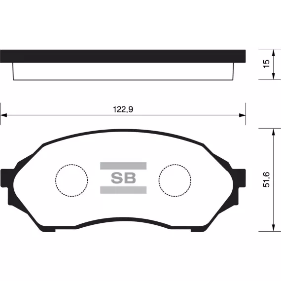 Колодки торм.дисковые Hi-Q MAZDA 323 (SDB1358)