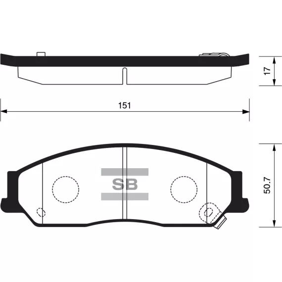 Колодки торм.дисковые передние Hi-Q TOYOTA CAMRY 2001-2011