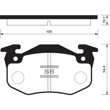Колодки торм.дисковые Hi-Q PEUGEOT 206 (1.6) R