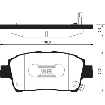 Колодки торм.дисковые Hi-Q TOYOTA VIOS