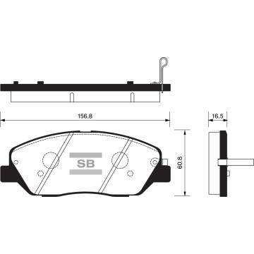 Колодки торм.дисковые Hi-Q HYUNDAI GENESIS