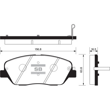 Колодки торм.дисковые Hi-Q KIA MOHAVE