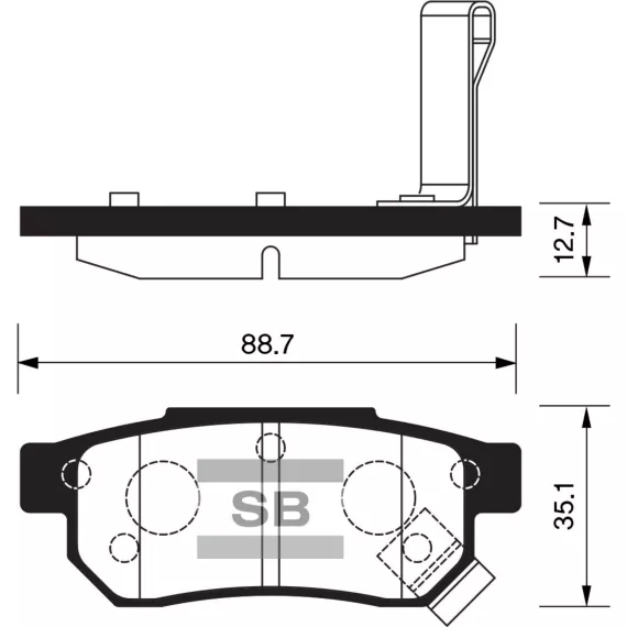 Колодки торм.дисковые Hi-Q HONDA CIVIC 92-00 RR (D374)