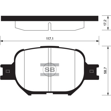 Колодки торм.дисковые Hi-Q TOYOTA CELICA 01-05 Corolla (1997-2004) Crown (2003-2008)