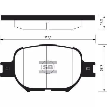 Колодки торм.дисковые Hi-Q TOYOTA CELICA 01-05 Corolla (1997-2004) Crown (2003-2008)