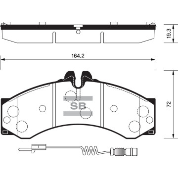 Колодки торм.дисковые Hi-Q BENZ BENZ SPRINTER 2500 (D1136)