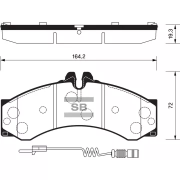 Колодки торм.дисковые Hi-Q BENZ BENZ SPRINTER 2500 (D1136)