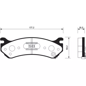 Колодки торм.дисковые Hi-Q GMC ASTRO 99-08 F/R(D785)
