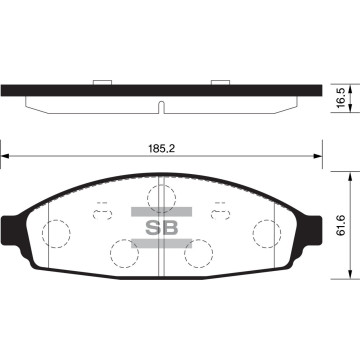 Колодки торм.дисковые Hi-Q FORD CROWN VICTORIA (D931)