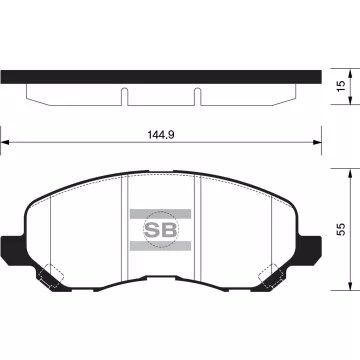 Колодки торм.дисковые Hi-Q MITSUBISHI ECLIPSE 01- (D866)