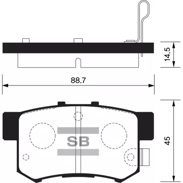 Колодки торм.дисковые Hi-Q HONDA ACCORD 91-07 RR (D537)