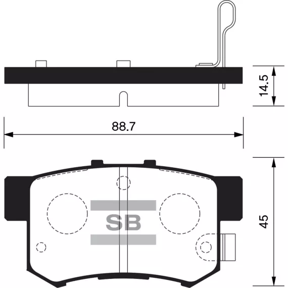 Колодки торм.дисковые Hi-Q HONDA ACCORD 91-07 RR (D537)