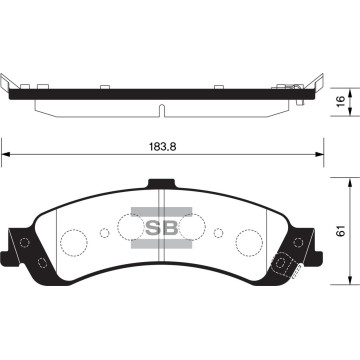 Колодки торм.дисковые Hi-Q GMC YUKON 01-06 RR (D834)