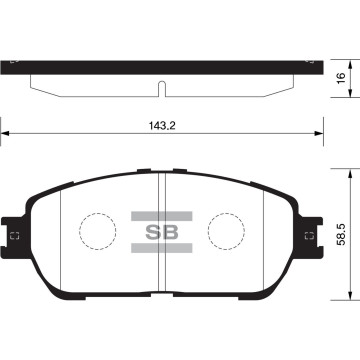 Колодки торм.дисковые Hi-Q TOYOTA SIENNA 04-09 (D906)