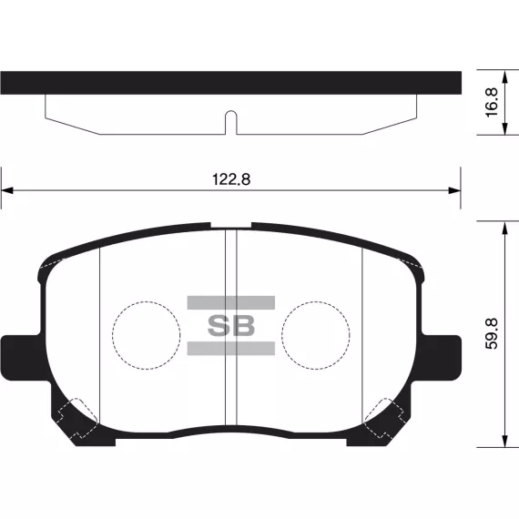 Колодки торм.дисковые Hi-Q TOYOTA MATRIX 03-08 (D923)