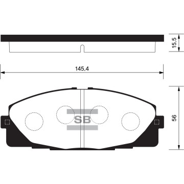 Колодки торм.дисковые Hi-Q TOYOTA HI-ACE 06- (SDB1772)