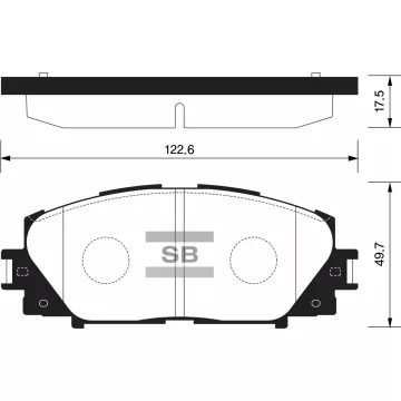 Колодки торм.дисковые Hi-Q TOYOTA YARIS 07- (D1184)