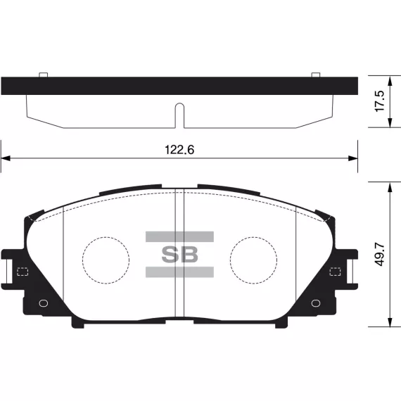 Колодки торм.дисковые Hi-Q TOYOTA YARIS 07- (D1184)