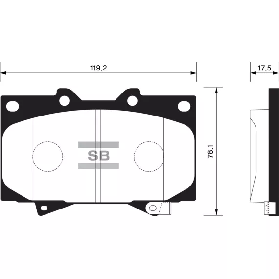 Колодки торм.дисковые Hi-Q TOYOTA LAND CRUISER 05-07 (D772)