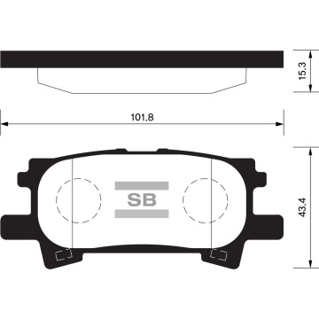 Колодки торм.дисковые Hi-Q TOYOTA HIGHLANDER 04-07 R (D996)