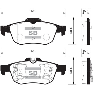 Колодки торм.дисковые Hi-Q Renault Samsung SM5(NEW) 11- R