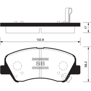 Колодки торм.дисковые Hi-Q HYUNDAI ACCENT 11-
