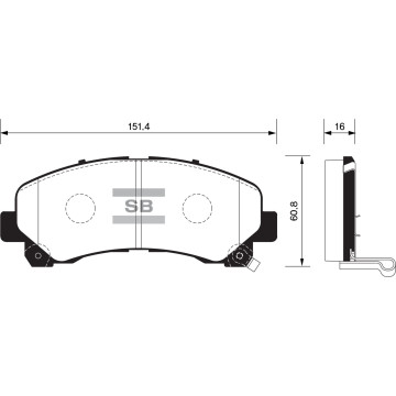 Колодки торм.дисковые Hi-Q ISUZU D-MAX 08- (DB1841)