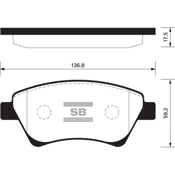 Колодки торм.дисковые Hi-Q Renault Samsung SCENIC II 03-09