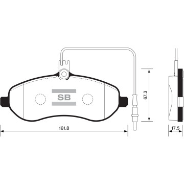 Колодки торм.дисковые Hi-Q CITROEN JUMPY 07-