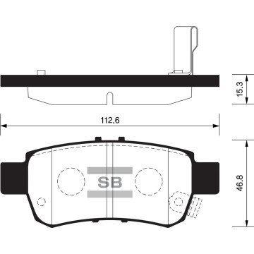 Колодки торм.дисковые Hi-Q HONDA ODYSSEY 05-10 R (D1088)