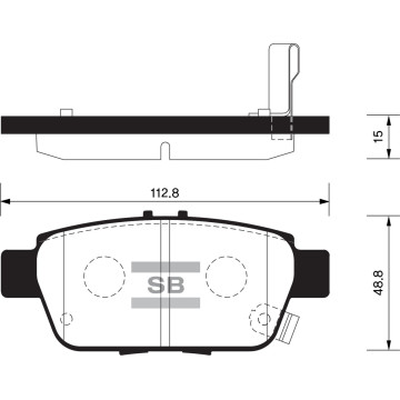 Колодки торм.дисковые Hi-Q ACURA ACURA TL 09- R (D1103)