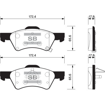 Колодки торм.дисковые Hi-Q CHRYSLER VOYAGER 01-03 (D857)