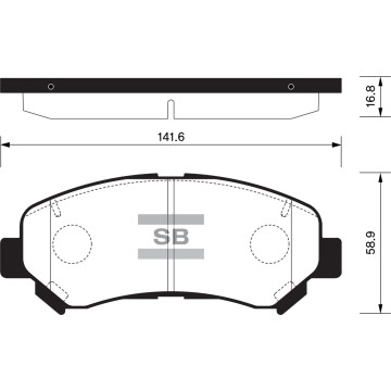 Колодки торм.дисковые Hi-Q NISSAN MAXIMA 09-11 (D1374)