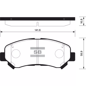 Колодки торм.дисковые Hi-Q NISSAN MAXIMA 09-11 (D1374)