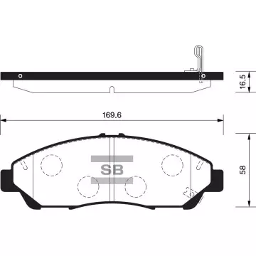 Колодки торм.дисковые Hi-Q HONDA PILOT 09-11 (D1378)